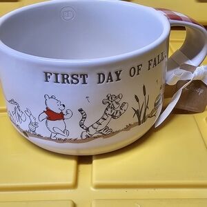 Disney First Day of Fall Soup Mug with Red Accents